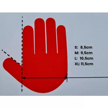 Latex Top egyszer használatos kesztyű 100db-os kartondoboz