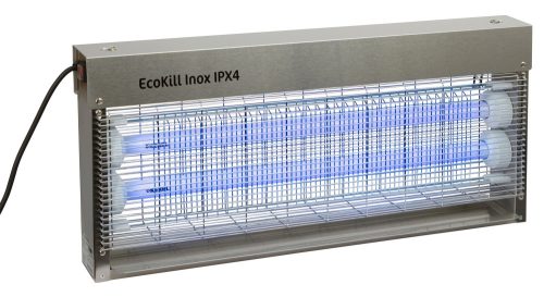 EcoKill Inox elektromos légycsapda, IPX4, 2x20W