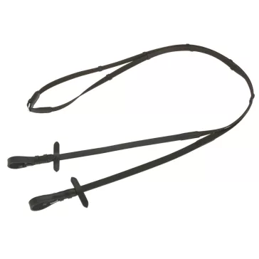  Covalliero Anti-Slip gumival átszőtt szár - fekete/barna, 15 mm