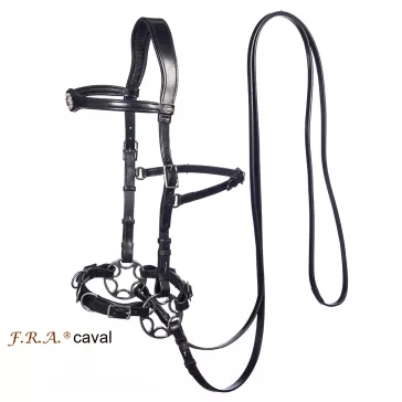 FRA Caval fekete cavemore kantár szárral