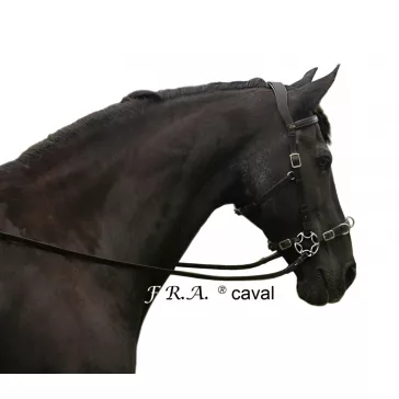 FRA Caval fekete cavemore kantár szárral