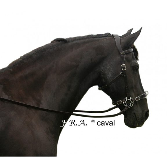 FRA Caval barna cavemore kantár szárral vál. hackamore-al