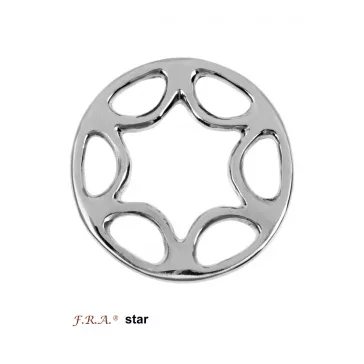 FRA 'Star'  hackamore fémtag (pár) 75mm ezüst