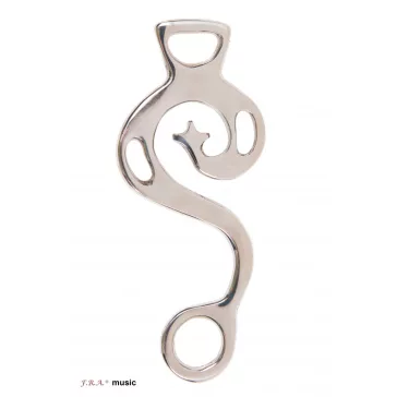 FRA 'Music'  hackamore fémtag (pár) 140mm ezüst