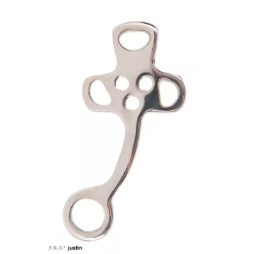 FRA'Justin'  hackamore fémtag (pár) 150mm ezüst
