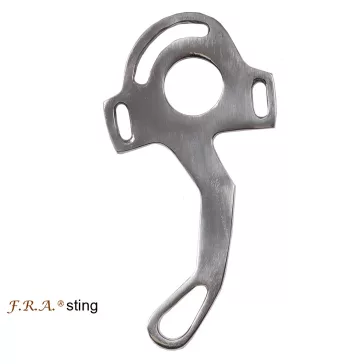 FRA 'Sting'  hackamore fémtag (pár) 160mm ezüst
