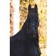 F.R.A. Pardoes de luxe sidepull kantár (syst.3) fekete-narancs leather, szárral pony