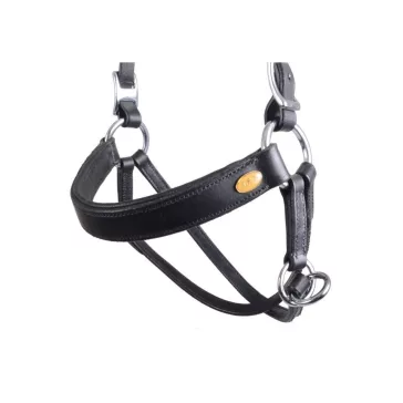   F.R.A. Janosh bőr zabla nélküli kantár bőrszárral (syst.4) barna cob