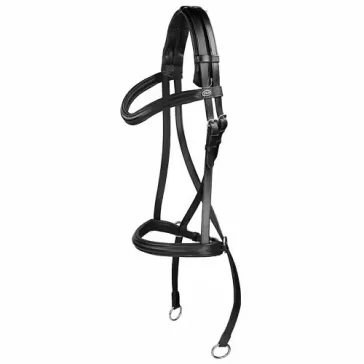 F.R.A. Indy zabla nélküli kantár szárral (syst.5) fekete