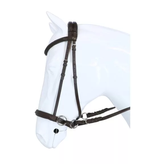 F.R.A. Indy zabla nélküli kantár szárral (syst.5) havanna barna cob