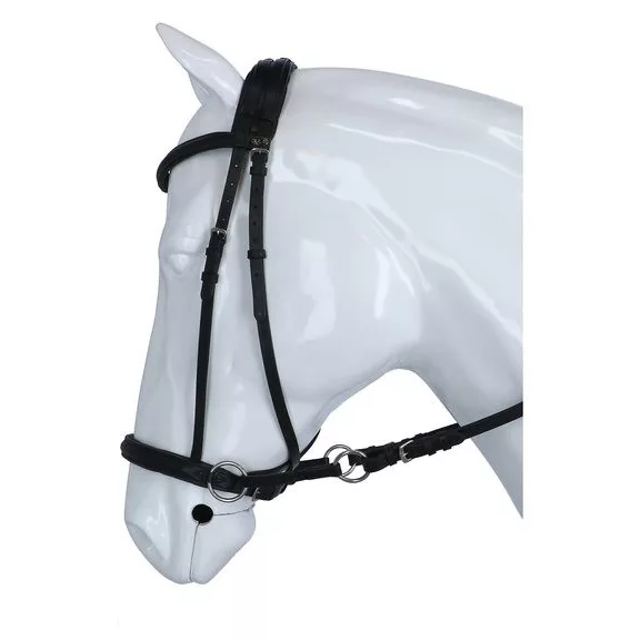 F.R.A. Indy zabla nélküli kantár szárral (syst.5) fekete full