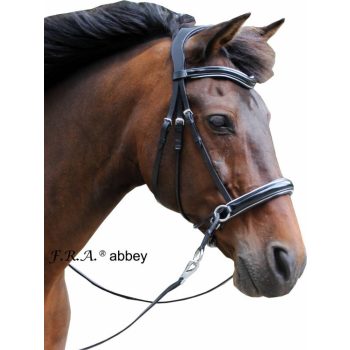   F.R.A. Abbey zabla nélküli kantár szárral (syst.5) fekete