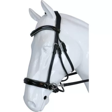   F.R.A. Abbey zabla nélküli kantár szárral (syst.5) fekete