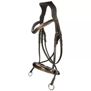 F.R.A. Abbey zabla nélküli kantár szárral (syst.5) barna