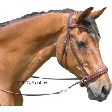 F.R.A. Abbey zabla nélküli kantár szárral (syst.5) barna