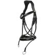 F.R.A. Abbey zabla nélküli kantár szárral (syst.5) fekete cob