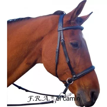   F.R.A. El Camin zabla nélküli kantár szárral (syst.5) fekete