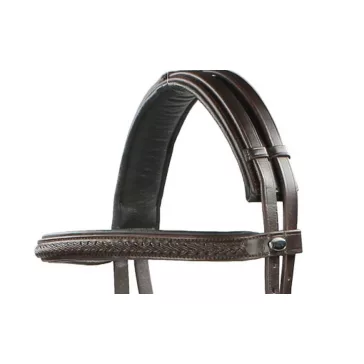   F.R.A. Ulan zabla nélküli kantár szárral (syst.5) havanna barna