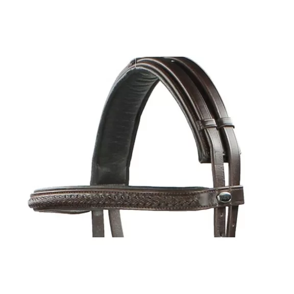 F.R.A. Ulan zabla nélküli kantár szárral (syst.5) havanna barna full