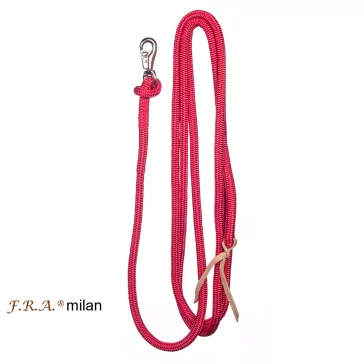   FRA Milan kötél piros, bull karab. bőr csapó 4,2m, 18mm vtg