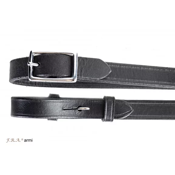 F.R.A. Armi / bőr szár, fekete, kapoccsal