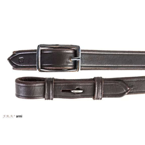 F.R.A. Armi / bőr szár csúszásmentes, barna 280cm, kapoccsal