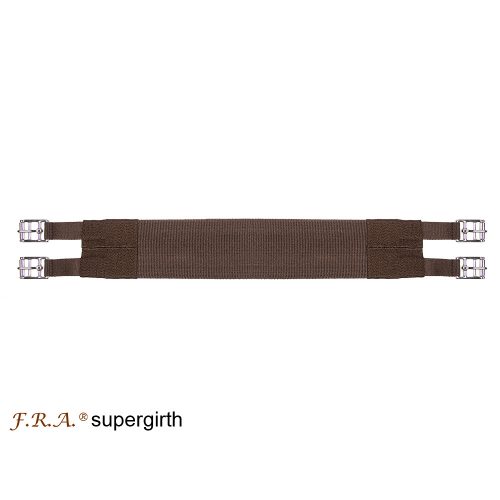 F.R.A. Supergirth angol heveder  acél csattal barna 090cm