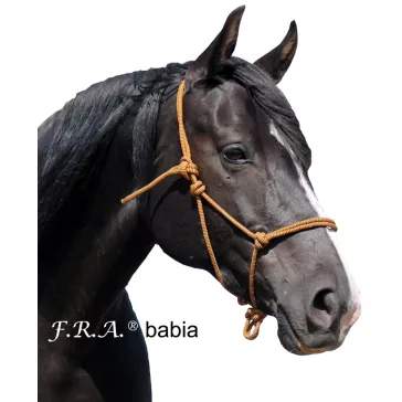 FRA Babia csomózott kötőfék extra full fekete 8mm vtg