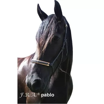   FRA Csomózott profi kötőfék Pablo cob méret, 6szín, 7mm