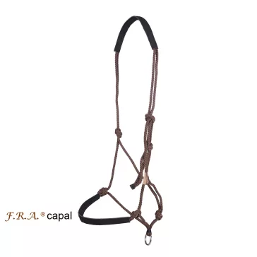 FRA Capal barna full csomózott profi kötőfék, 6mm