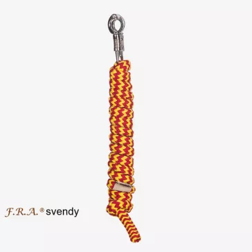   F.R.A. Svendy / vezetőszár kötél pamut 15mm 2,20mtr (Ruchi colors) "D" piros/sárga