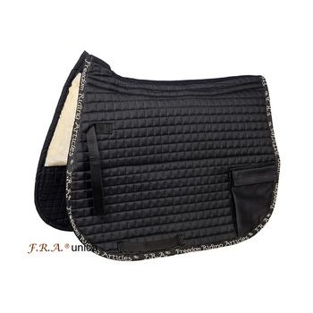   F.R.A. Unica zsebes nyeregalátét fekete, plüss alj, betéttel