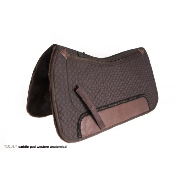 F.R.A. Western nyeregalátét de luxe extra 3 zsebbel, betétekkel 71cm, barna/capucino F.R.A. Western nyeregalátét de luxe extra 3 zsebbel, betétekkel 71cm, barna/capucino
