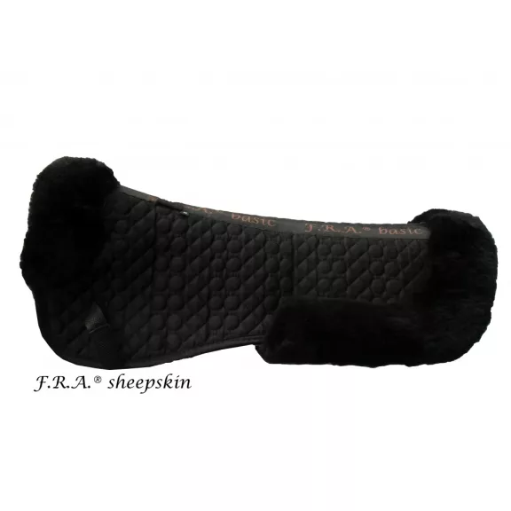 F.R.A. Nyeregemelő bárányszőrrel luxury M, fekete/fekete F.R.A. Nyeregemelő bárányszőrrel luxury M, fekete/fekete