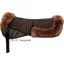 F.R.A. Nyeregemelő bárányszőrrel luxury L, barna/camel