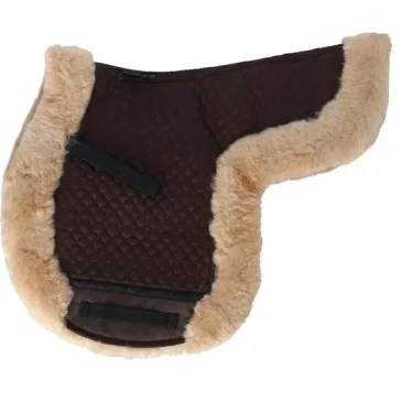   F.R.A. nyeregalátét teljes bárányszőr de luxe all purpose barna cappucino