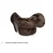 F.R.A. nyereg üléshuzat western pommel cutout, mokkabarna