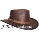 F.R.A. Gabana / western kalap barna hasítottbőr 53-55cm S