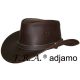 F.R.A. Adjamo / western kalap barna marhabőr 61-62cm XL