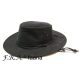 F.R.A. Faana / western kalap fekete szintetikus bőr 60cm L