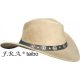 F.R.A. Taibo / western kalap beige hasítottbőr 53-55 S