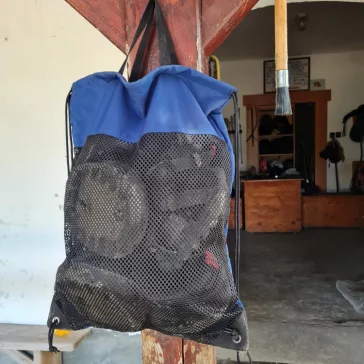   Tároló táska patacipőkhöz és máshoz, hálóbetétes átszellőző 