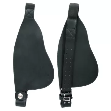 Barefoot Fender, széles, fekete bőr