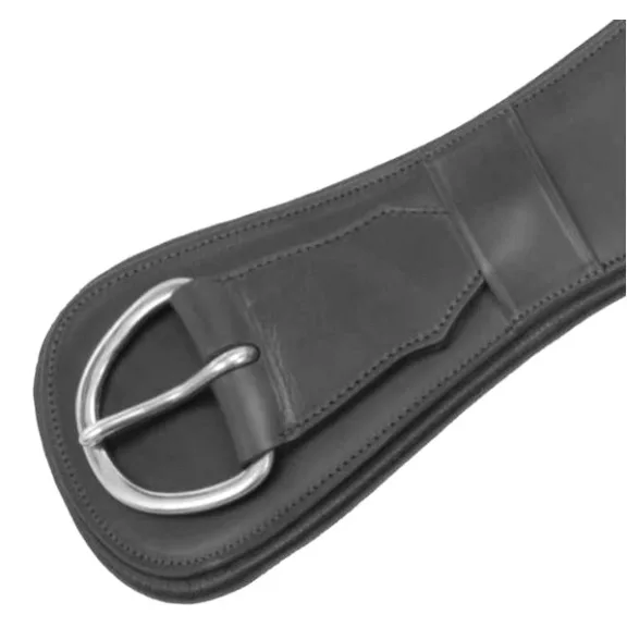 Barefoot Western heveder párnázott fekete bőr, hónaljkerülős