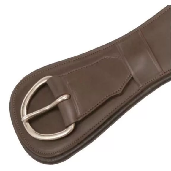 Barefoot Western heveder párnázott barna bőr, hónaljkerülős