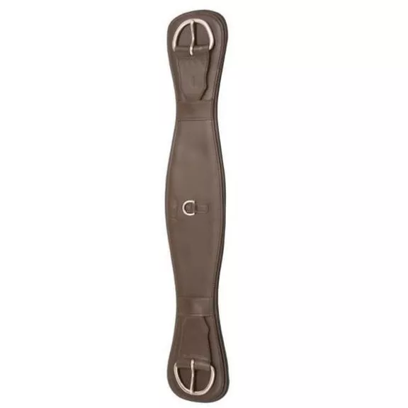 Barefoot Western heveder párnázott barna bőr, hónaljkerülős