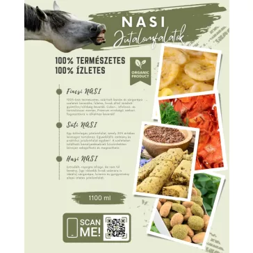 Quebeck HASI NASI - organikus jutalomfalat lovaknak, 1100 ml