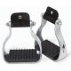 Barefoot Soft Step rugózó talpbetétes kengyel, aluminium fekete