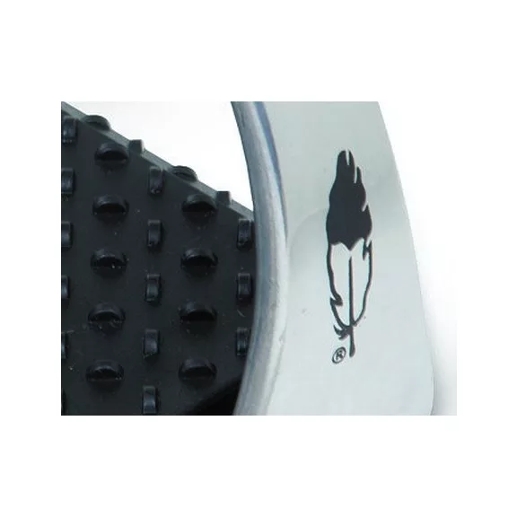 Barefoot Soft Step rugózó talpbetétes kengyel, aluminium fekete