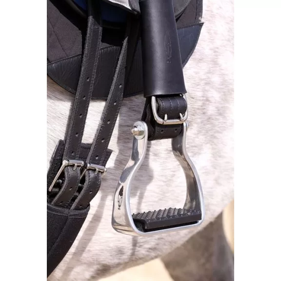 Barefoot Soft Step rugózó talpbetétes kengyel, aluminium fekete